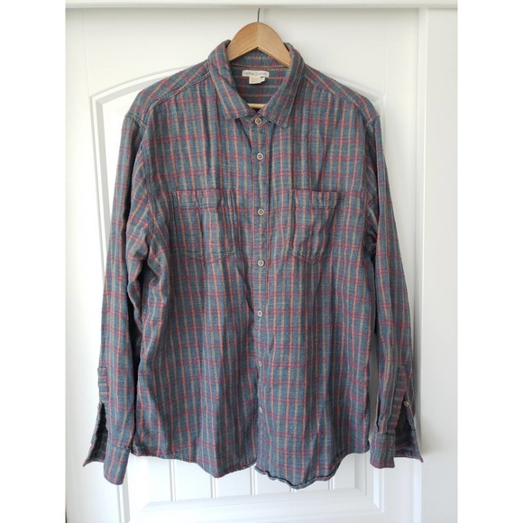 Carbon 2 Cobalt Double Cloth Flannel Men's Shirt - Picture 8 of 8